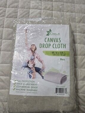Green Lifestyle Canvas Drop Cloth - Natural Beige